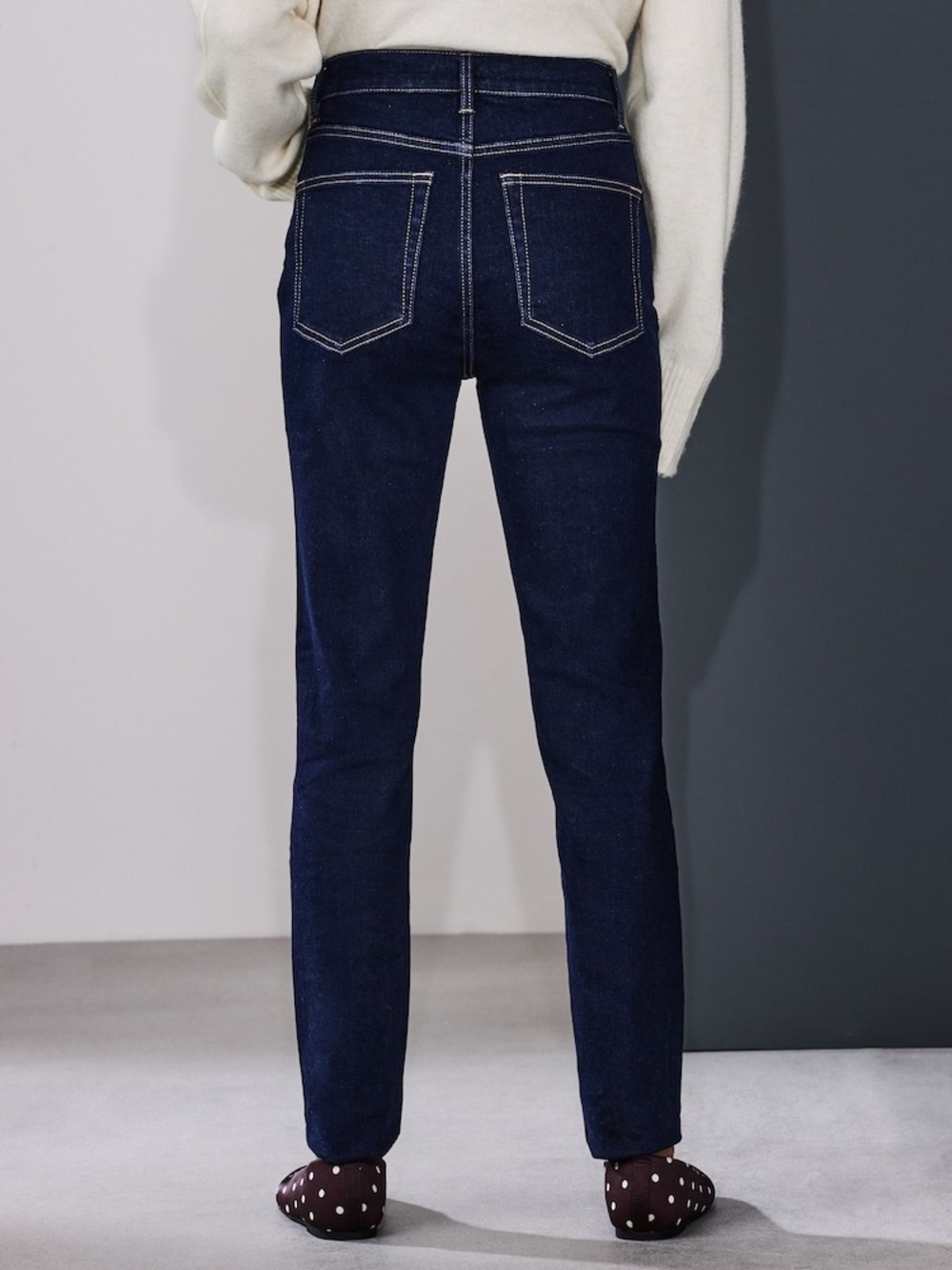 Current Elliott Vintage Cropped Slim Jeans Dark Indigo 31 - Picture 2 of 10